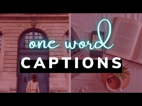 One Word Sunday Captions