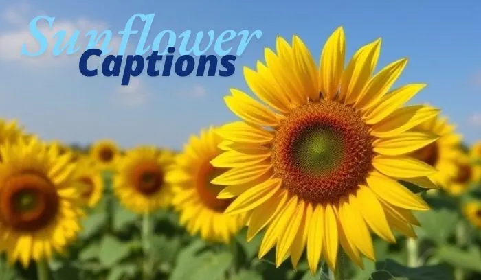 Captions for Sunflower