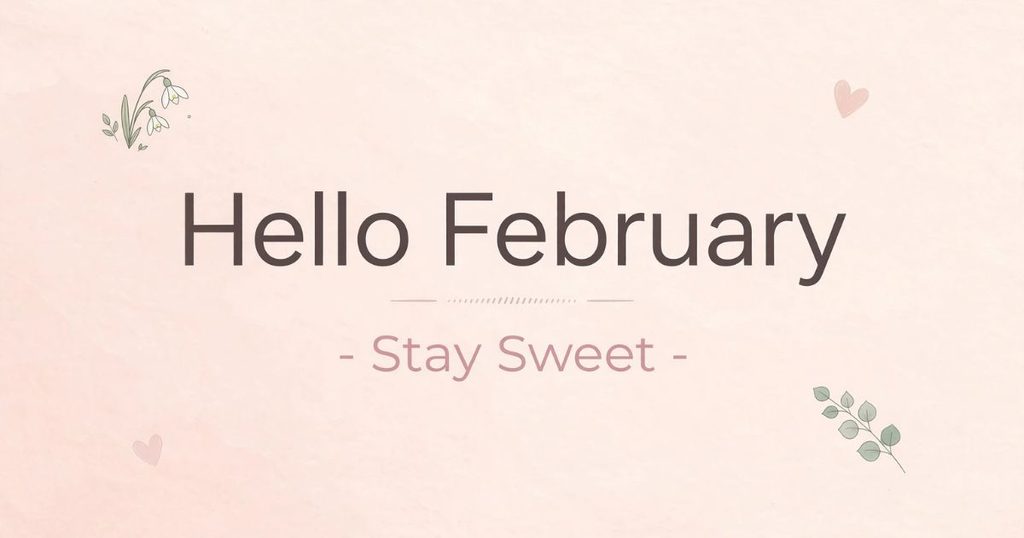 Short Hello February Quotes for Quick Captions