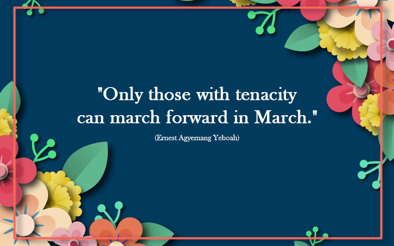 March sayings