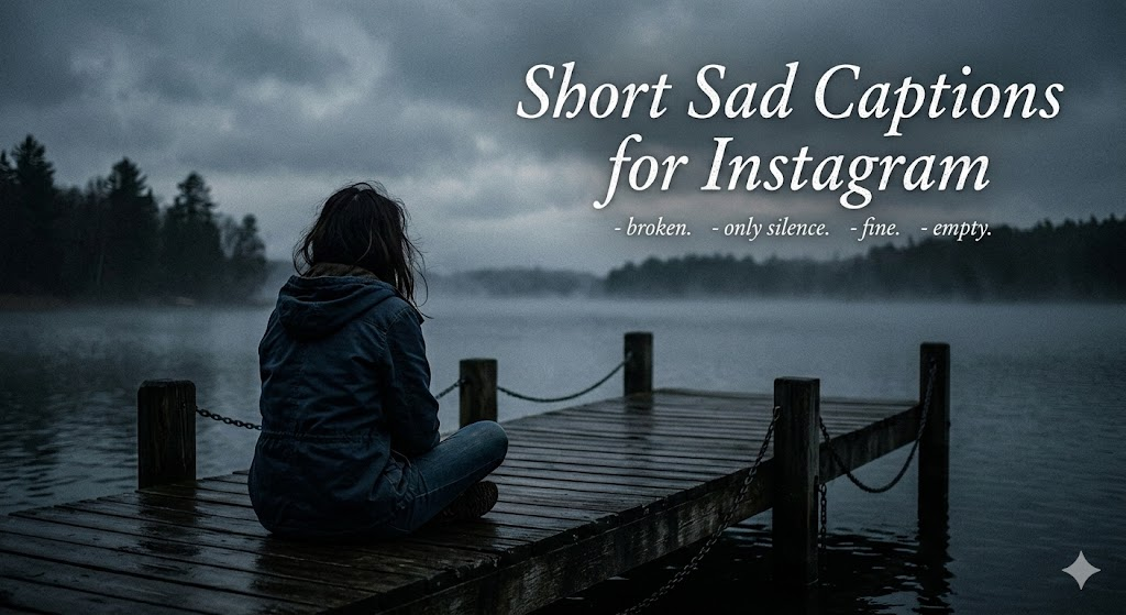 Short Sad Captions for Instagram