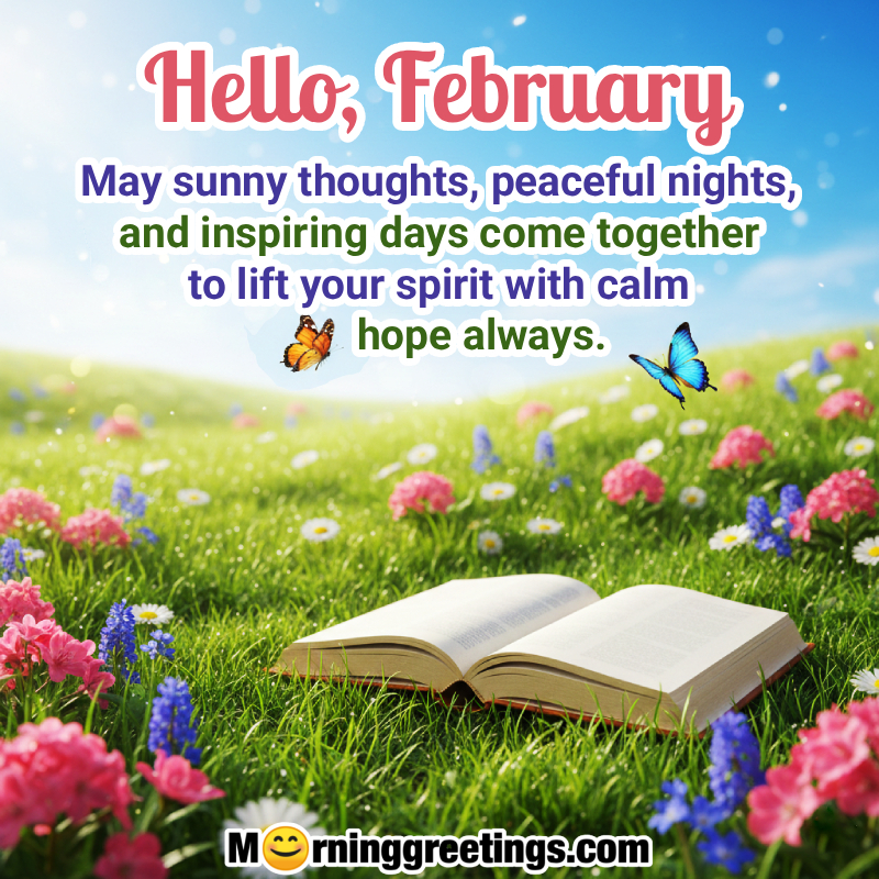 Positive Hello February Quotes 