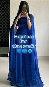 Blue Dress Captions for Instagram