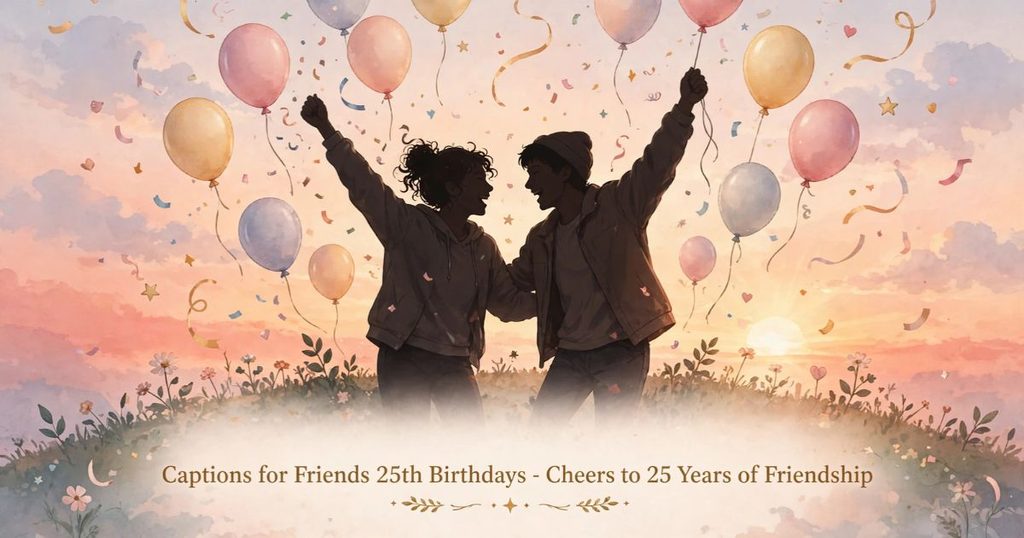 Captions for Friends’ 25th Birthdays