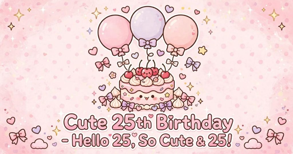 Cute 25th Birthday Captions