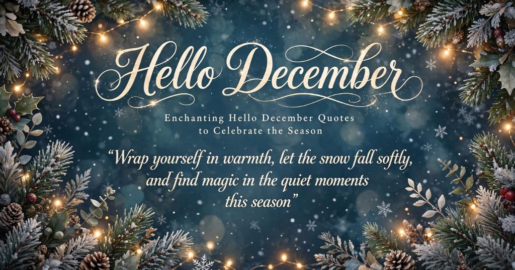 Enchanting Hello December Quotes to Celebrate the Season
