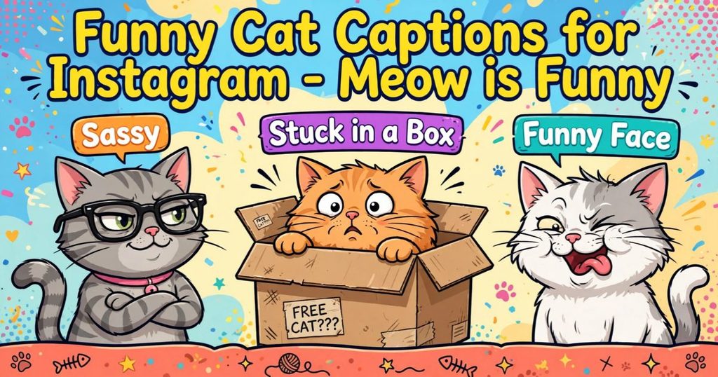 Funny Cat Captions for Instagram
