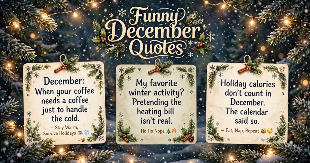 Funny December Quotes
