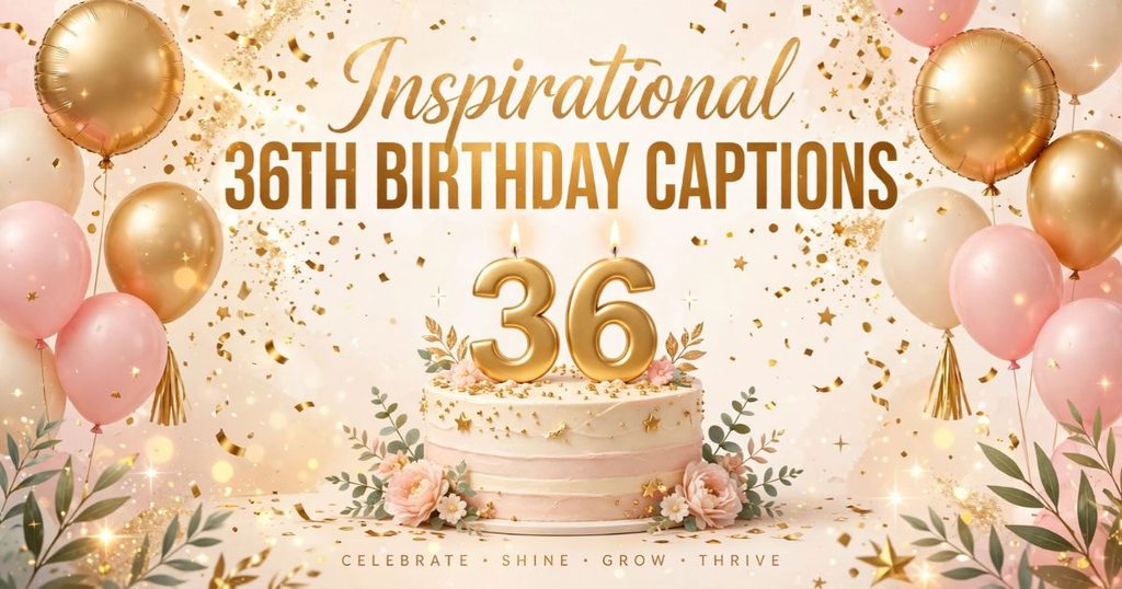 Inspirational 36th Birthday Captions