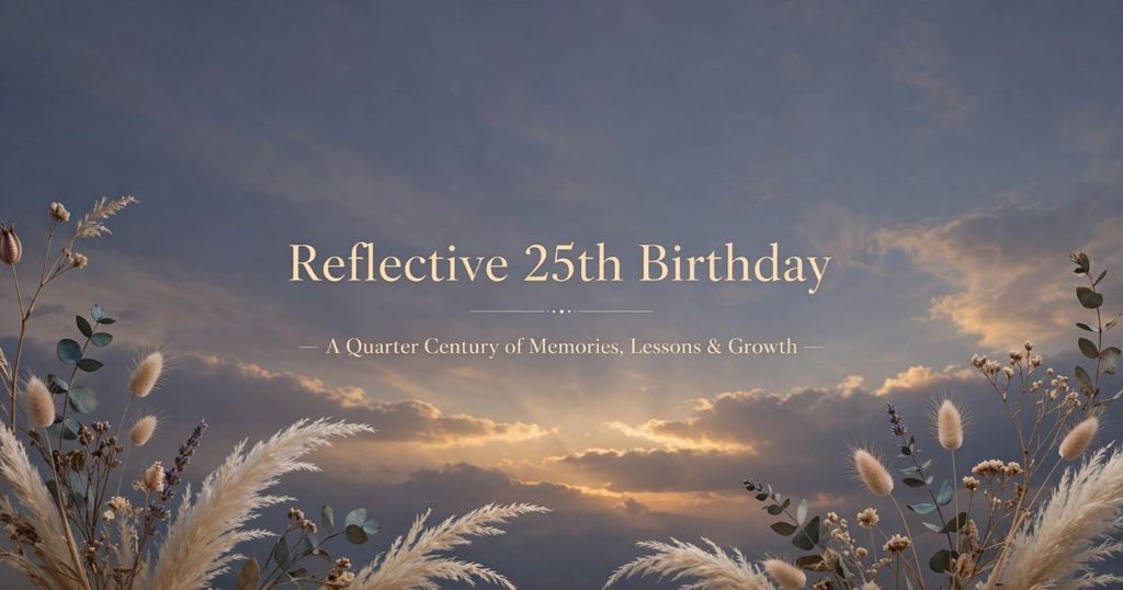 Reflective 25th Birthday Captions