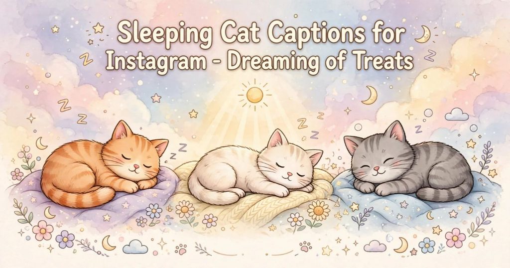 Sleeping Cat Captions for Instagram