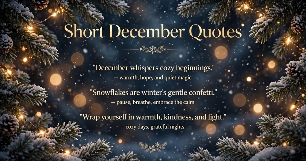 Short December Quotes