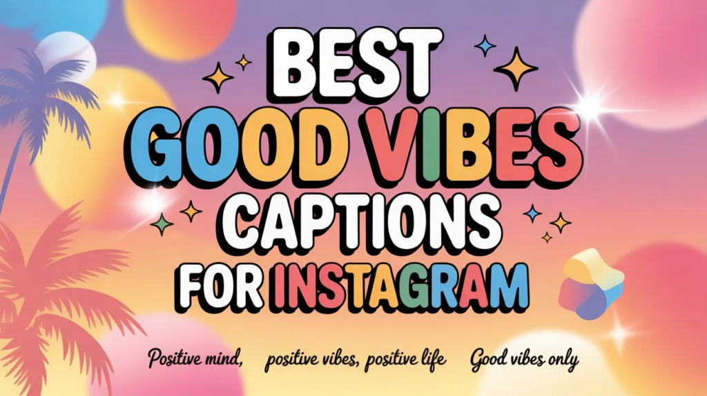 Best Captions for Good Vibes for Instagram