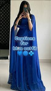 Blue Dress Captions for Instagram