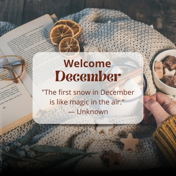 Welcome December Quotes