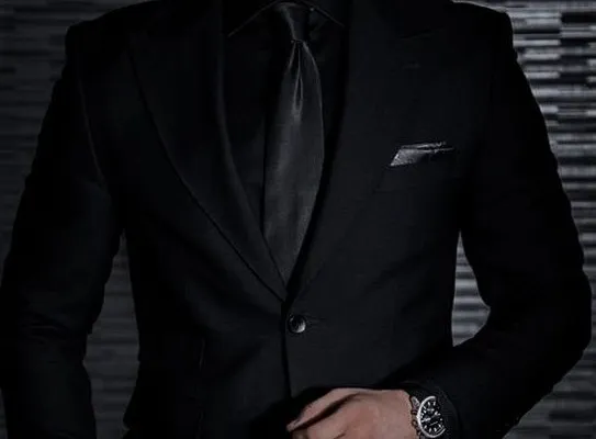 Black Outfit Captions for Men