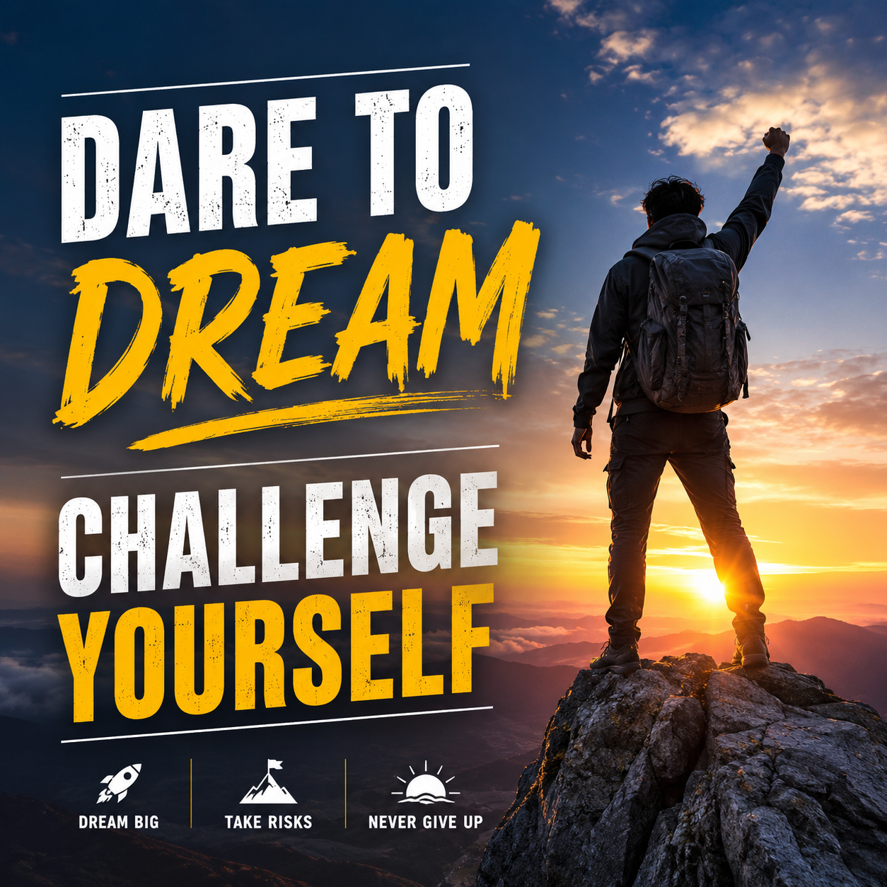 Dare to dream,challenge yourself Quotes