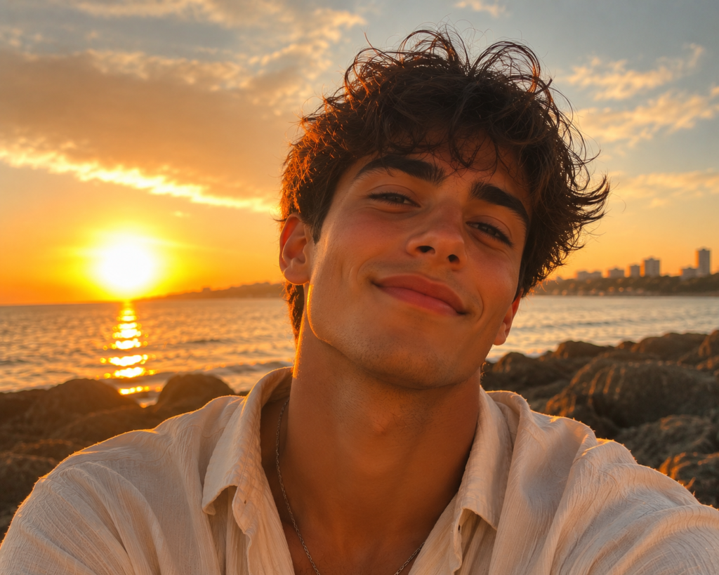 Sun kissed Captions for Boy