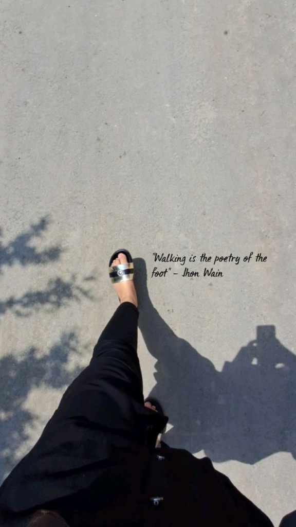 Short Captions About Walking