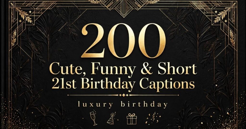 21st Birthday Captions