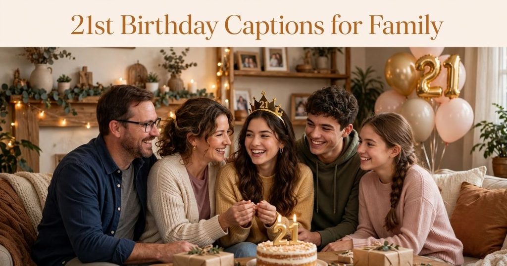 21st Birthday Captions for Family