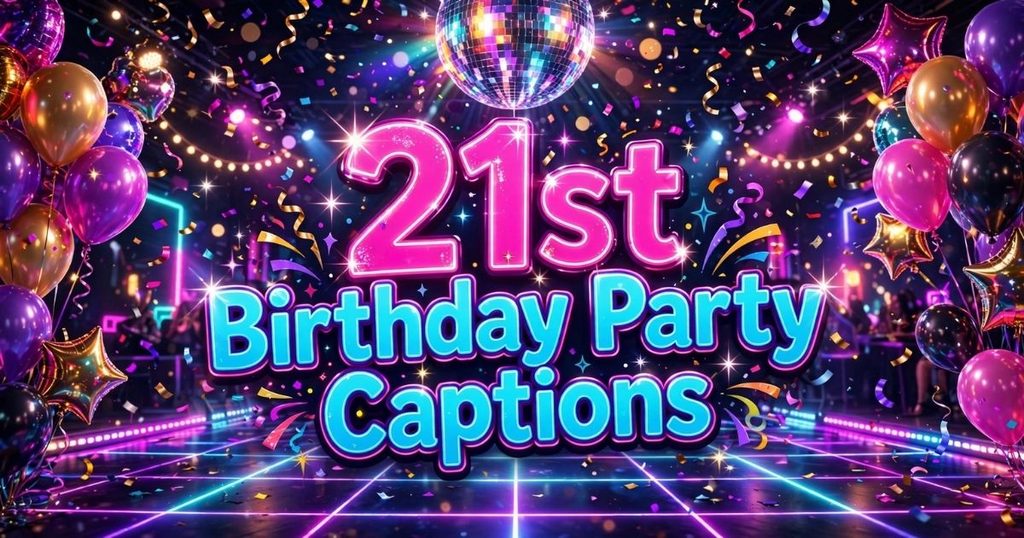21st Birthday Party Captions