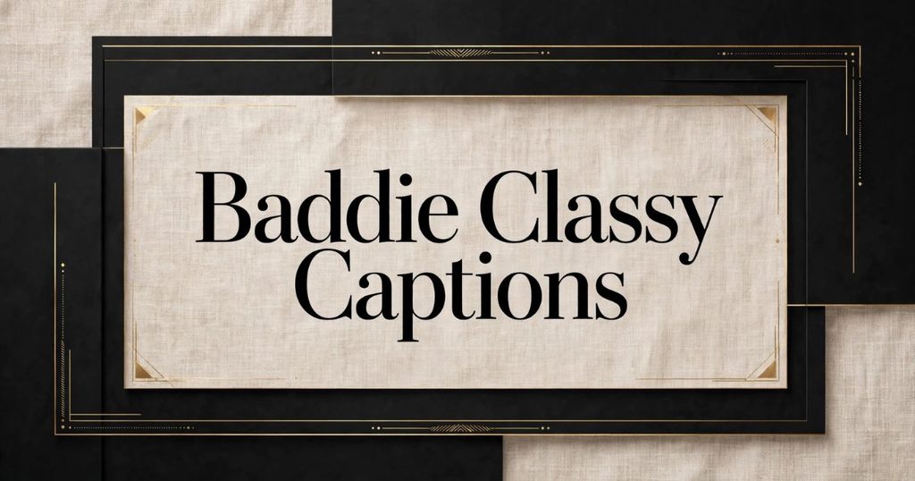 Baddie Classy Captions for Instagram
